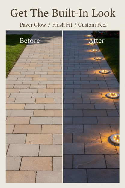 Viva Elite Solar In-Ground Disk Lights - Flush-Mount LED (4-Pack)