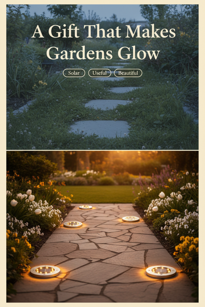 Viva Elite Solar In-Ground Disk Lights - Flush-Mount LED (4-Pack)